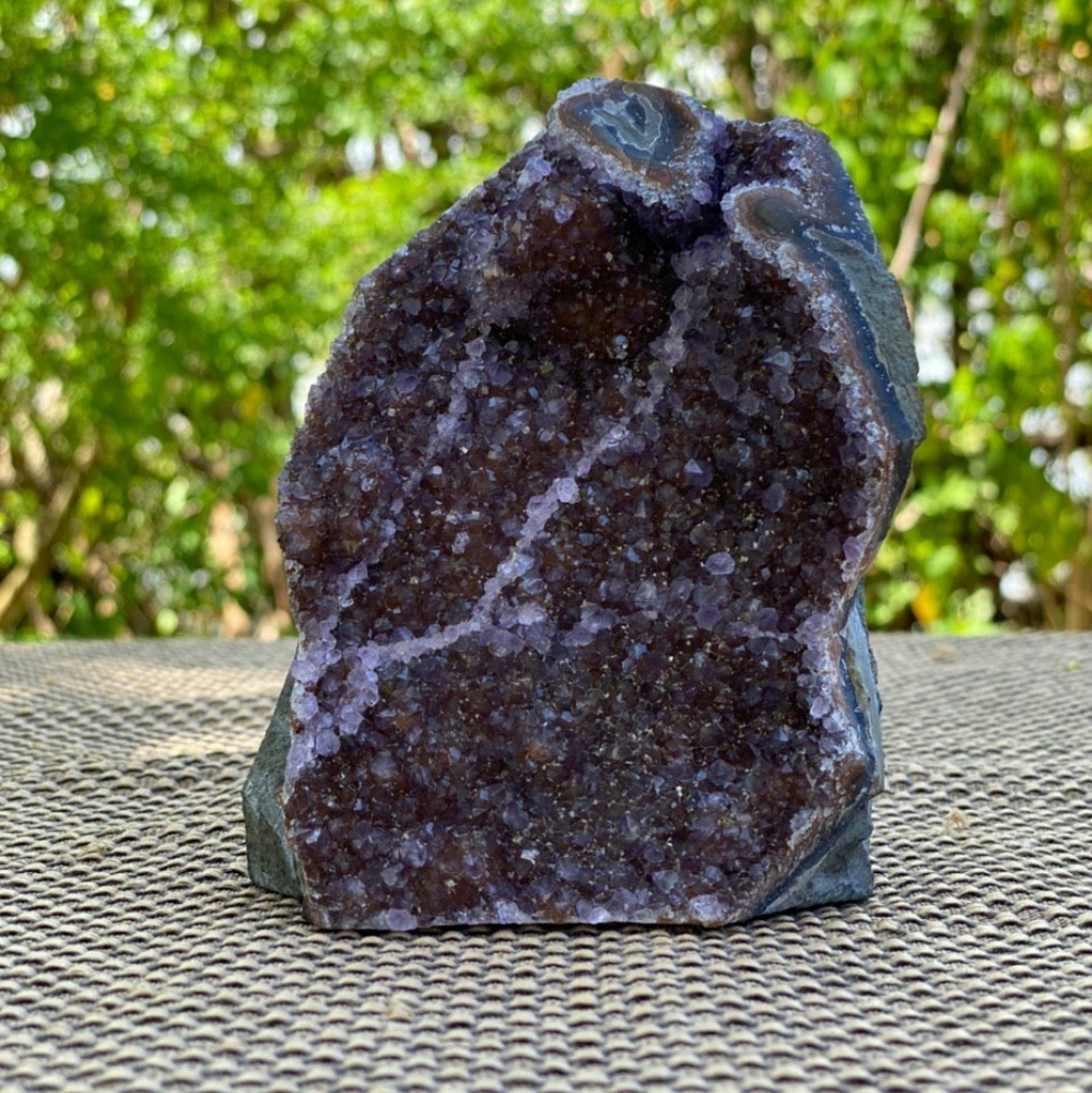 Multicolored Amethyst Polished Cluster